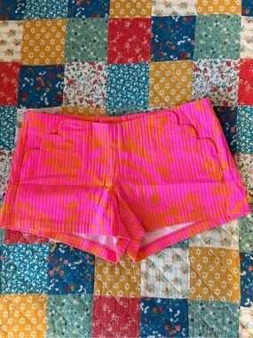 Lilly Pulitzer Hot Pink and Orange Printed Shorts